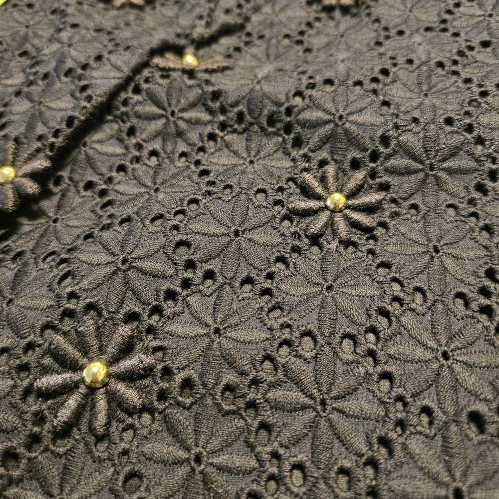 NWOT Talbots Eyelet Lace Cotton Floral Pencil Skirt Size 2